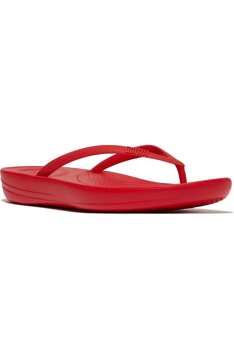 FitFlop iQushion Flip Flop, Main, color, Red