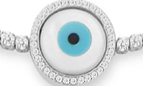 Glaze Jewelry Evil Eye Adjustable Bracelet In Metallic