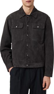 AllSaints Shelton Goatskin Suede Jacket