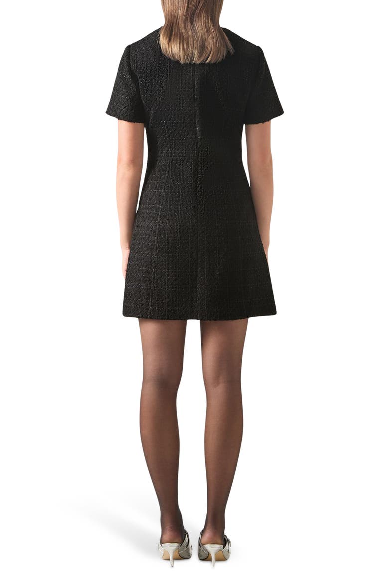 Zig Minidress, Alternate, color, BLACK