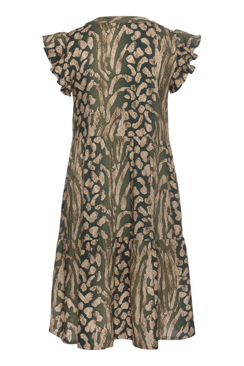 Animal Print Tiered Dress, Alternate, color, Animal Print