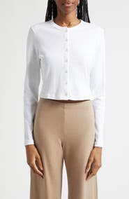 LESET Nando Button-Up Crewneck Cardigan