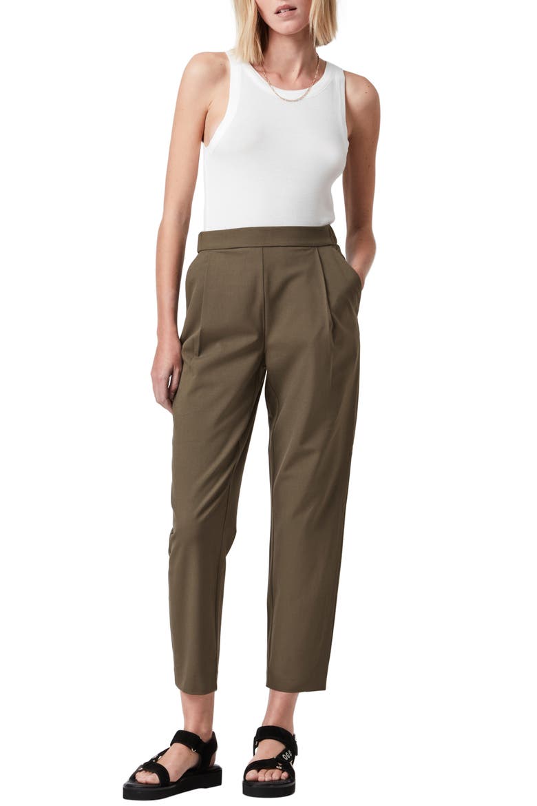Aleida Tri Trousers, Alternate, color, KHAKI GREEN