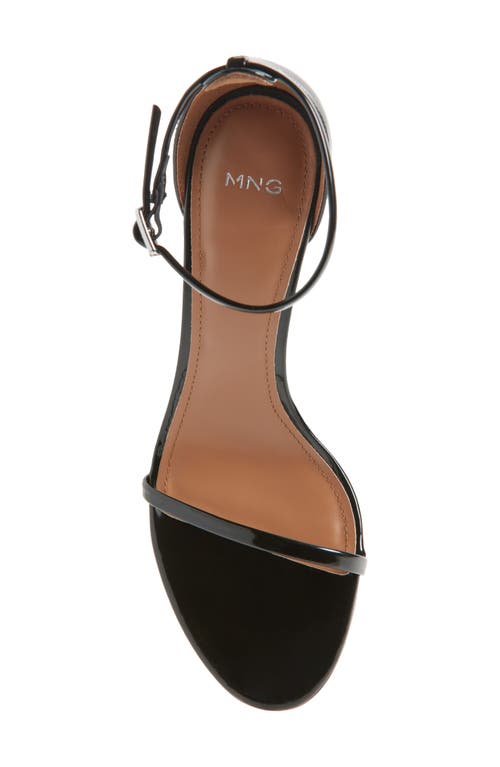 Mango Fina Ankle Strap Sandal In Black