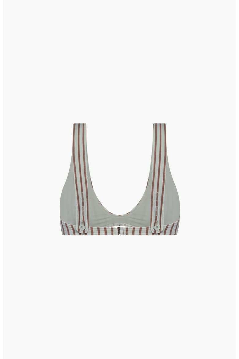 Scoop Neck Bikini Top, Alternate, color, Blue and Red Stripe