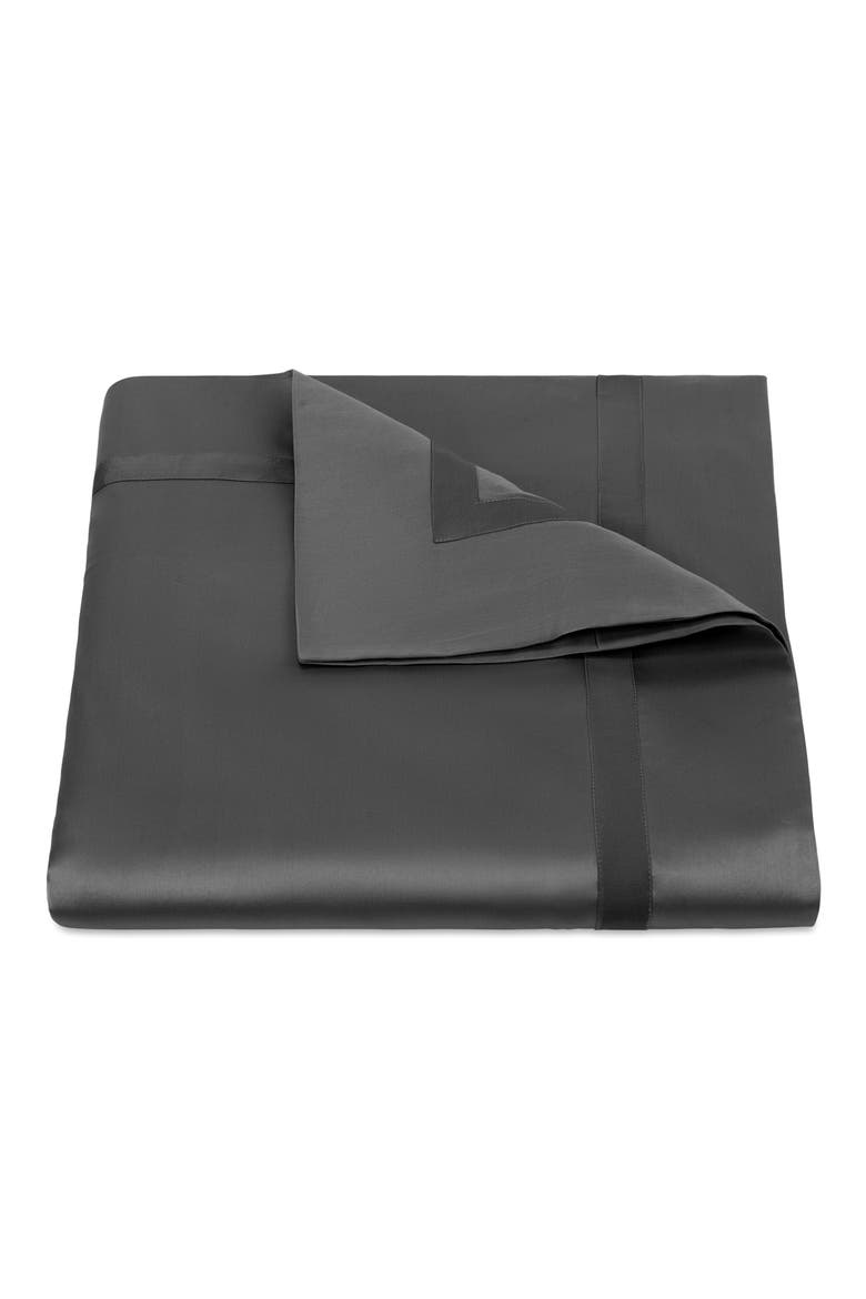 Nocturne Duvet Cover, Main, color, CHARCOAL