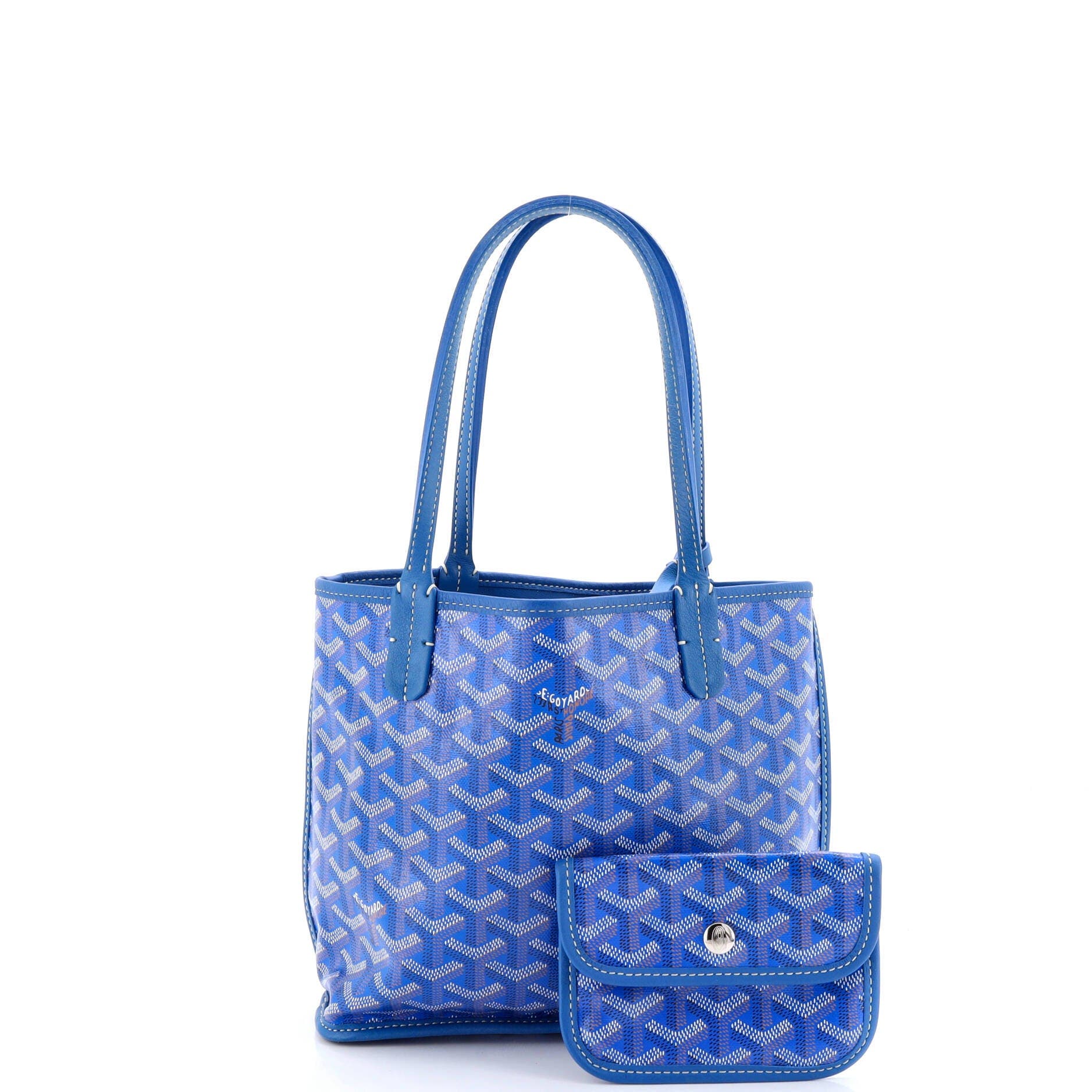 Pre-Owned Goyard Anjou Reversible Tote Coated Canvas Mini, Alternate, color, 