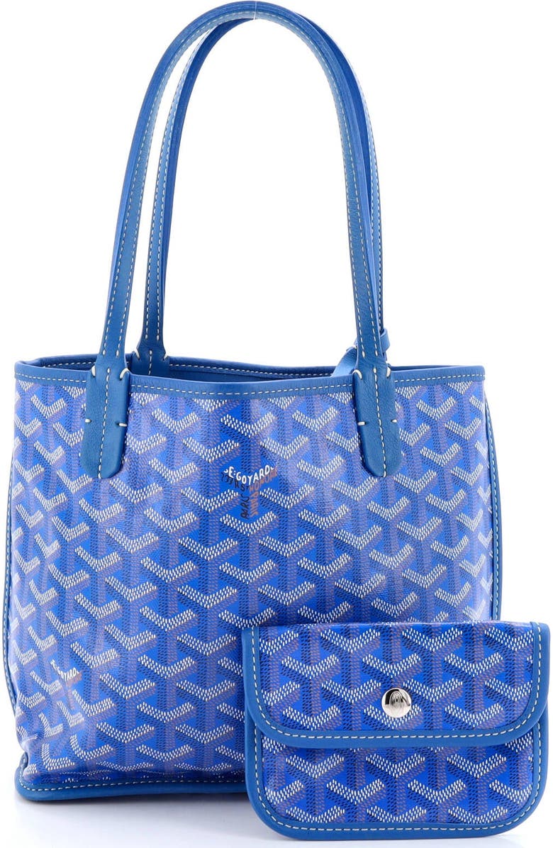 Pre-Owned Goyard Anjou Reversible Tote Coated Canvas Mini, Alternate, color,