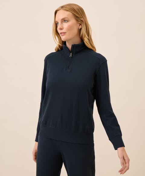 Organic Cotton CloudKnit Quarter Zip