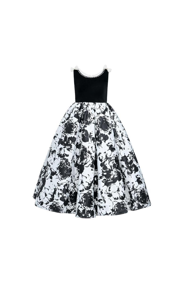 Tulleen Dalmeny Dress, Main, color, Black