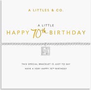 A Littles & Co A Little 'Happy 70th' Birthday Bracelet