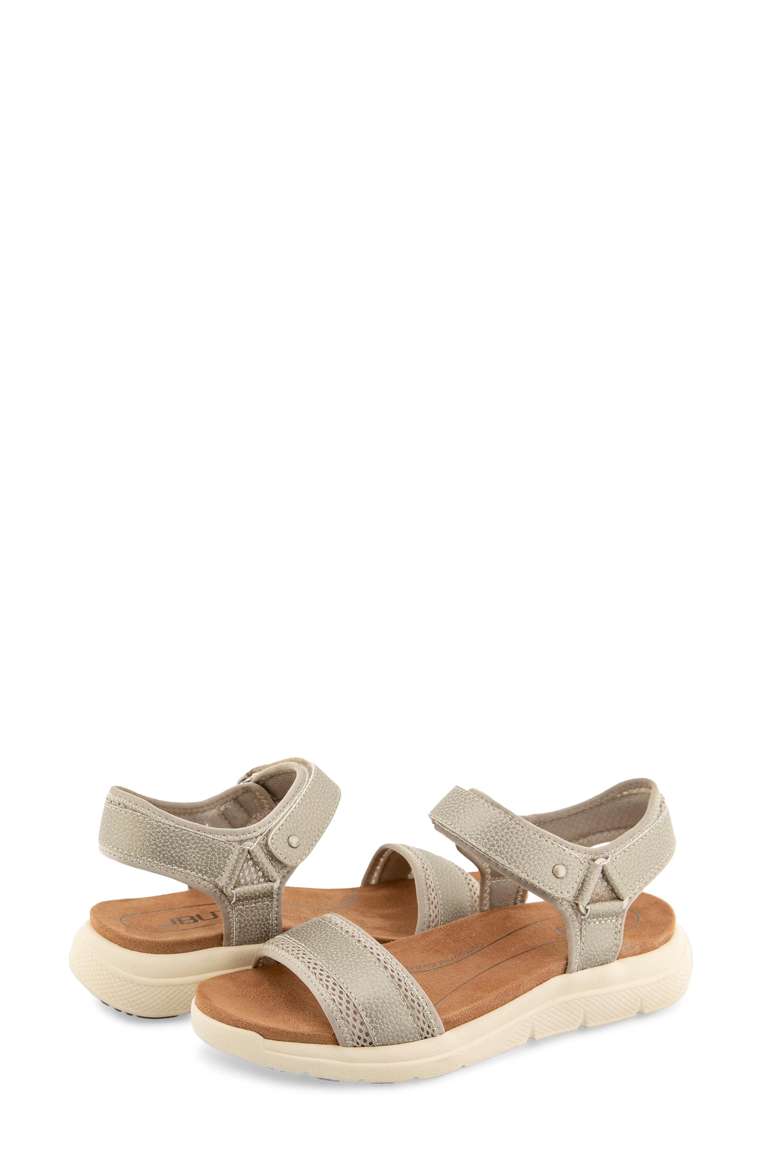 JBU Ellewood Ankle Strap Sandal, Alternate, color, Champagne