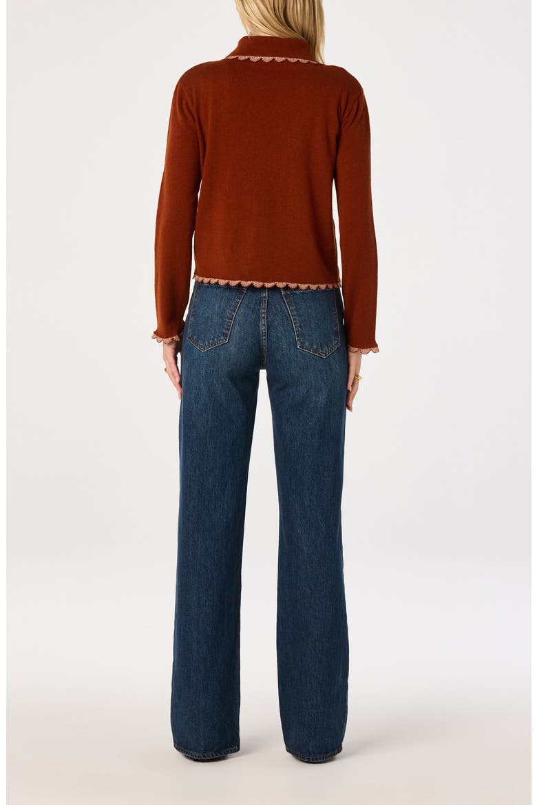 Keana Cardigan, Alternate, color, RUST