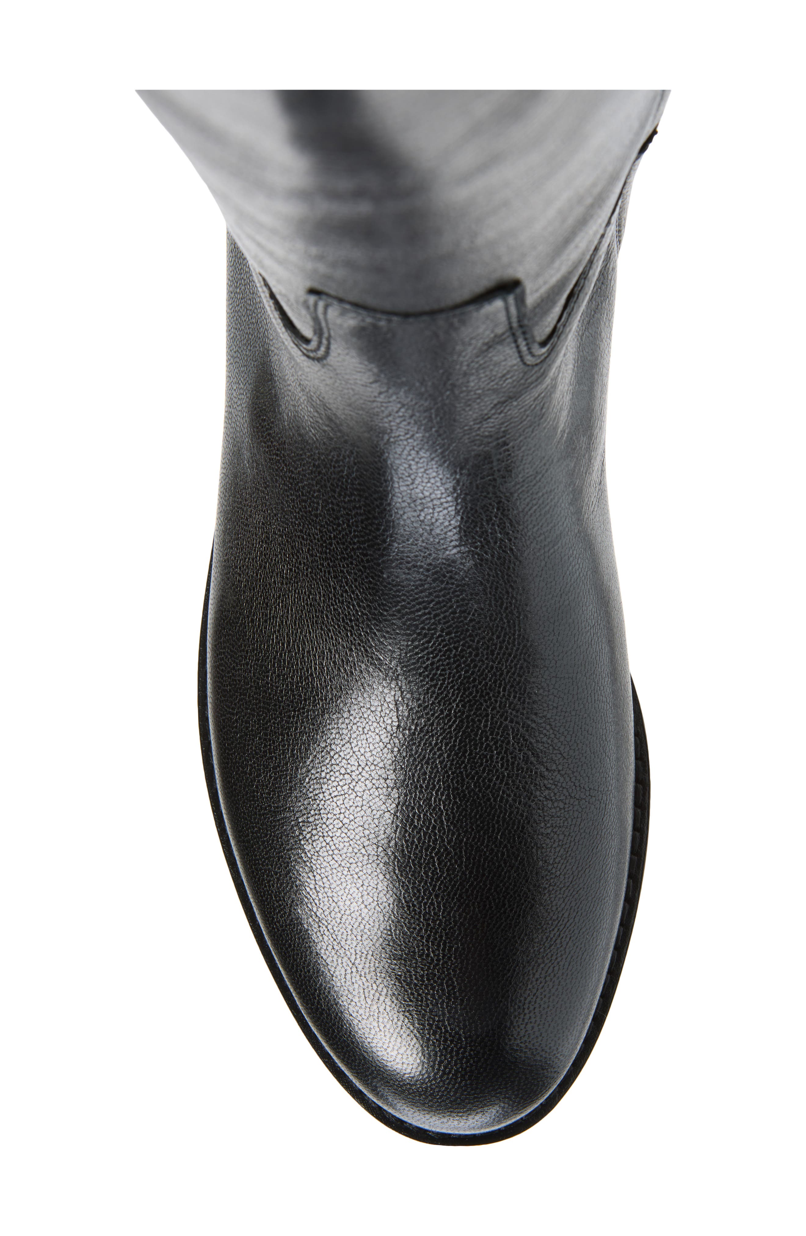 Turnlock Knee High Riding Boot, Alternate, color, PERFECT BLACK