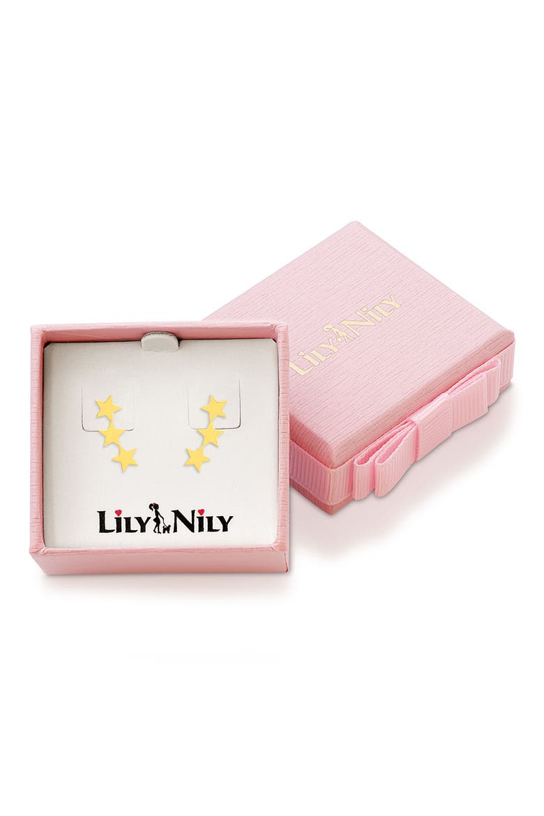 Kids' Star Ear Crawlers, Alternate, color, GOLD