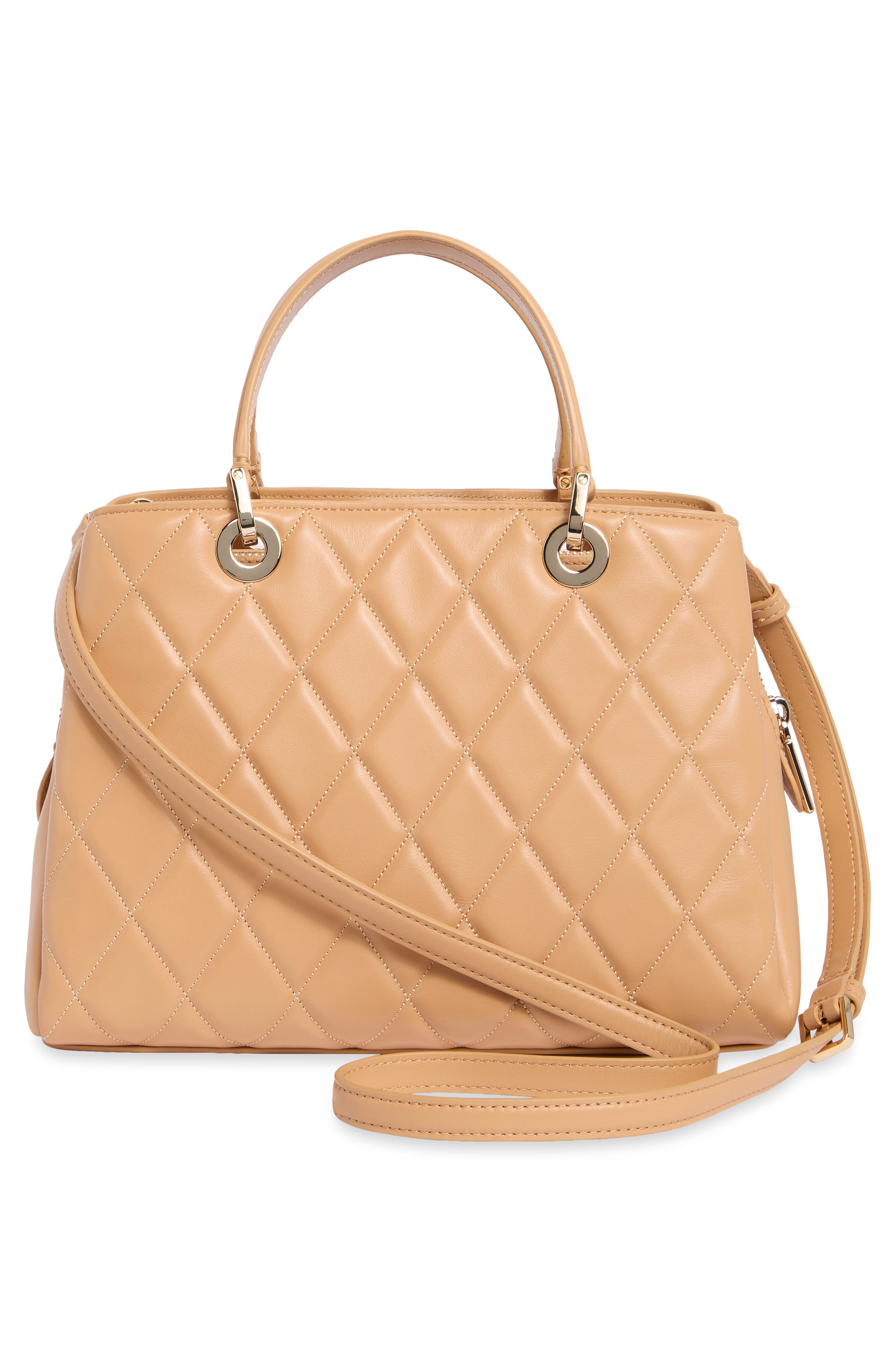 carey quilted leather bag, Alternate, color, TIRAMISU MOUSSE