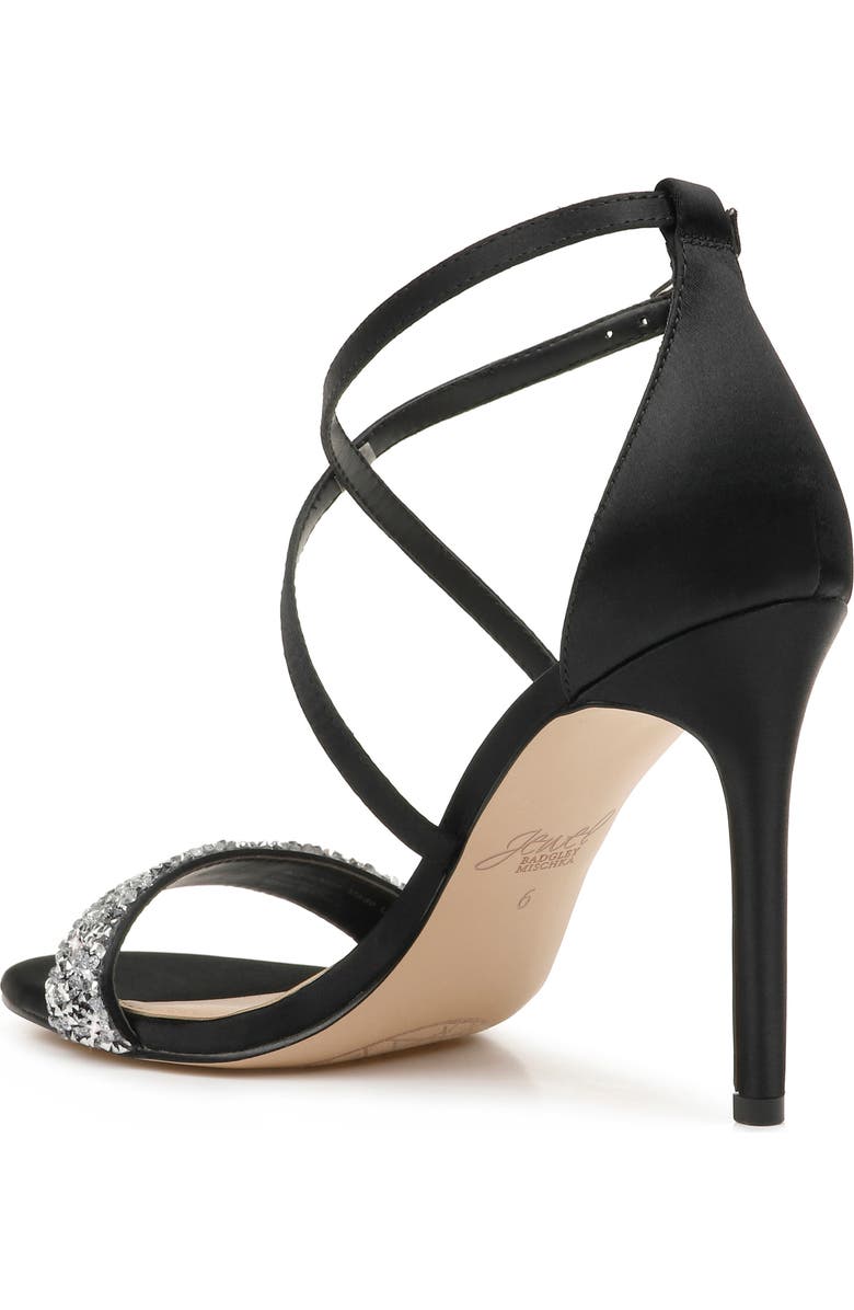 Jewel Badgley Mischka Nanna Embellished Sandal, Alternate, color,