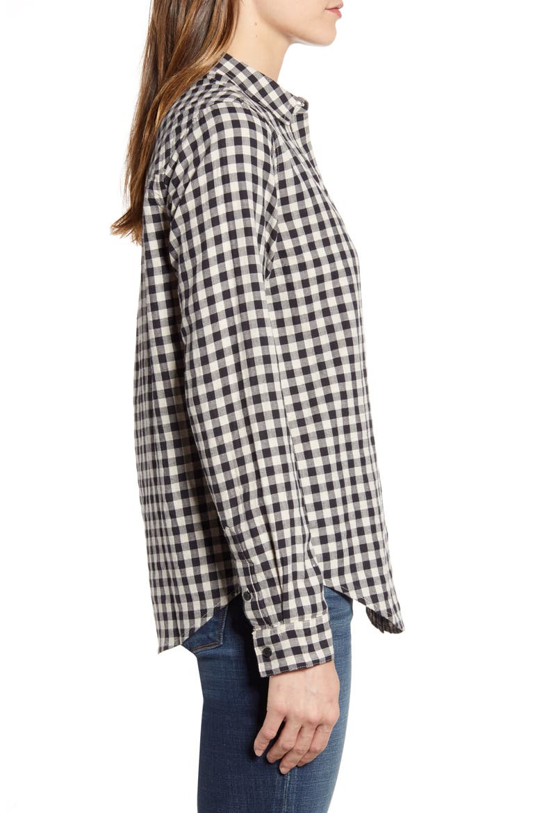 Check One-Pocket Shirt, Alternate, color, BLACK MULTI