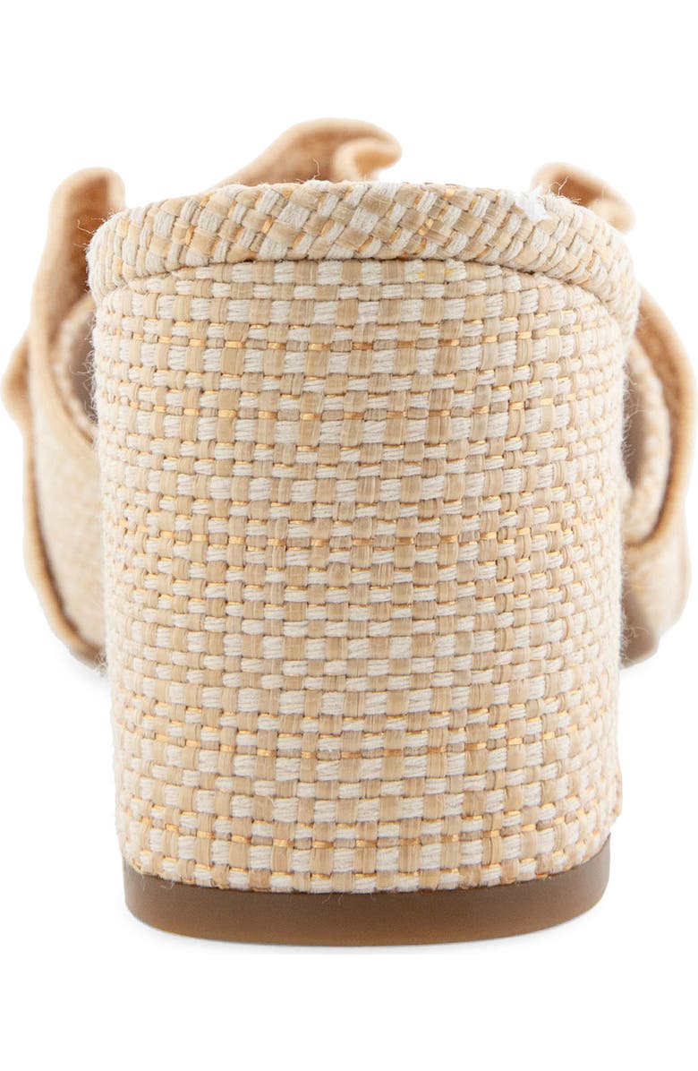 Aerosoles Gabrielle Ruffe Slide Sandal, Alternate, color, Natural Raffia
