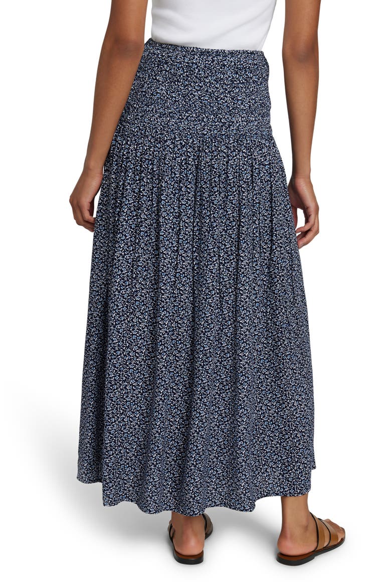 Alisee Maxi Skirt, Alternate, color, NAVY RIVERTON DITSY
