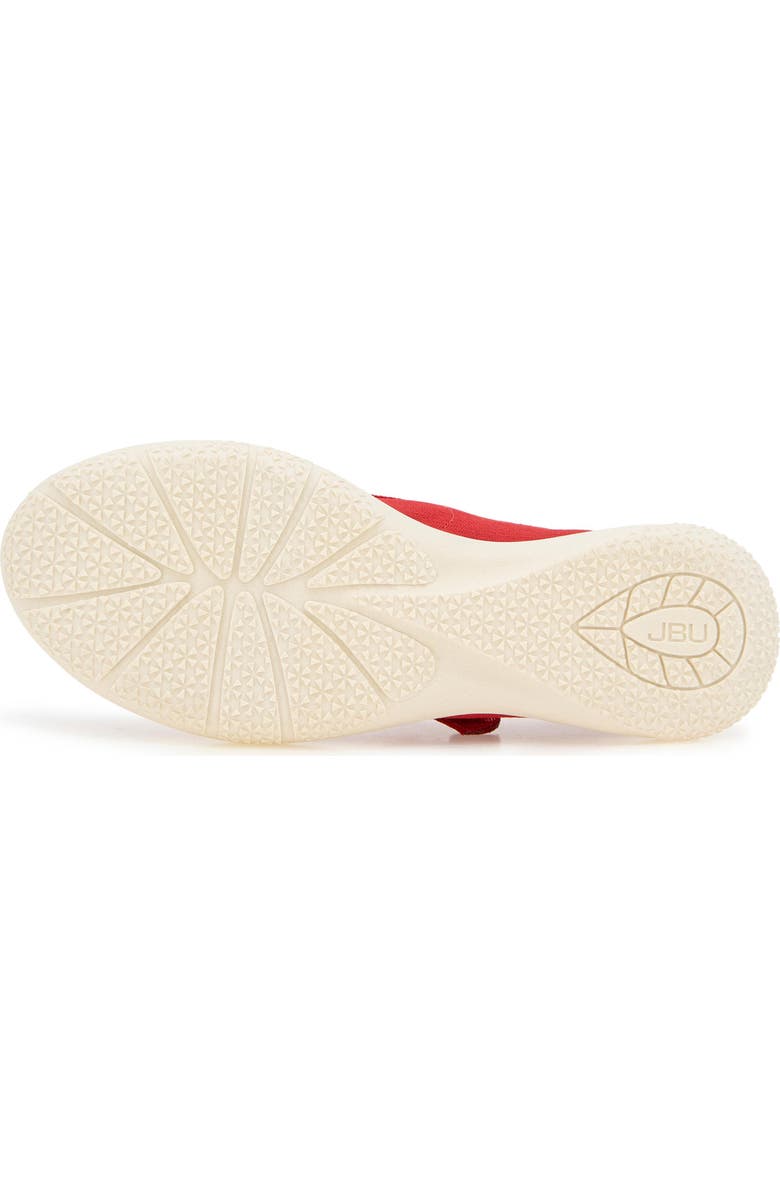 JBU Merry Mary Jane Flat, Alternate, color, Red
