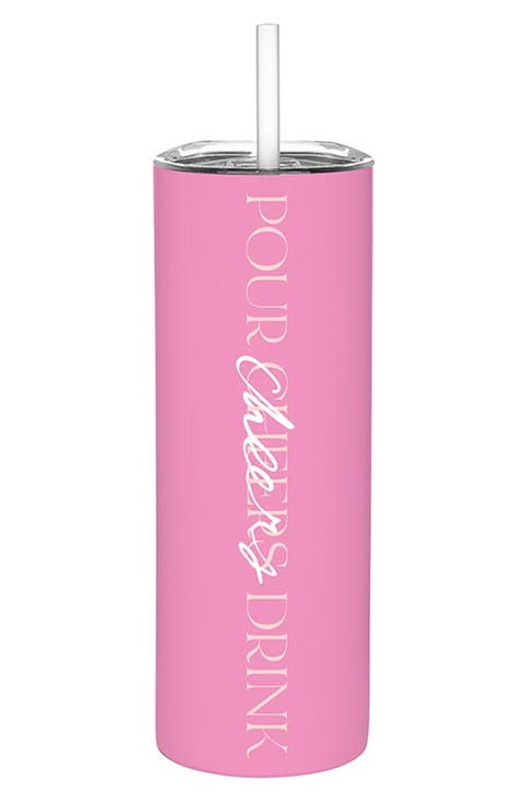 Pour Cheers Stainless Steel Skinny Tumbler