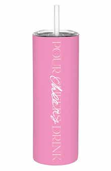 Pour Cheers Stainless Steel Skinny Tumbler