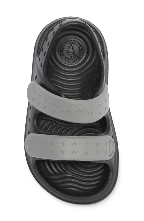 Native Shoes Chase Sugarlite Slingback Sandal In Jiffy Black/satellite Grey