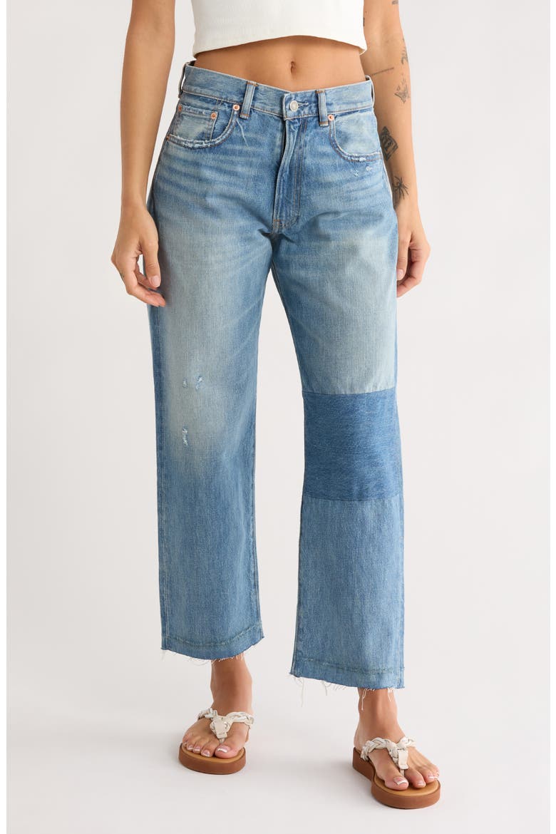 Lucy Straight Leg Boyfriend Jeans, Main, color, ALSEN INDIGO
