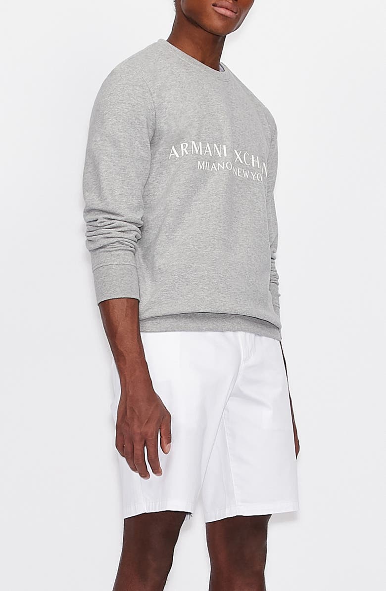 Armani Exchange Slim Fit Stretch Chino Shorts, Alternate, color,