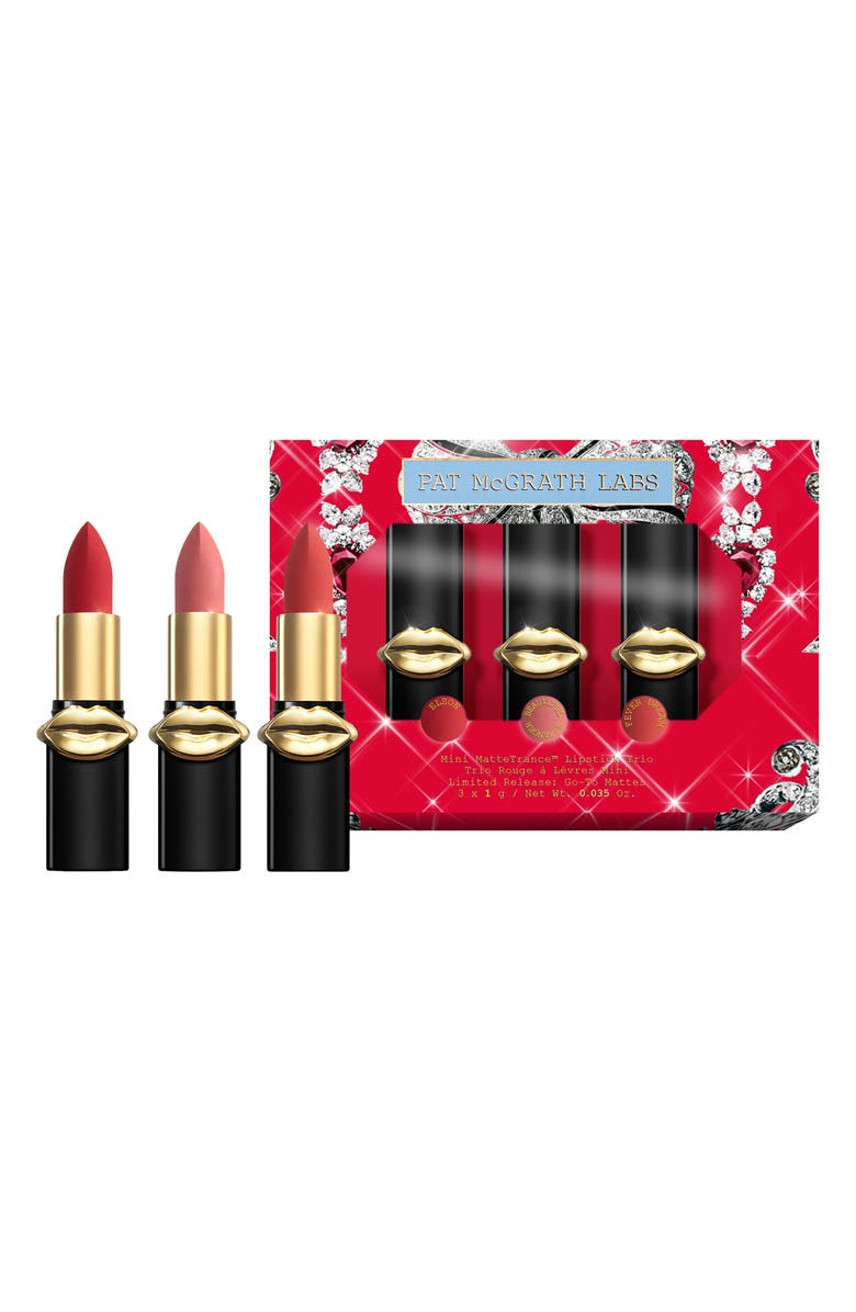 PAT McGRATH LABS Mini MatteTrance<sup>™</sup> Lipstick Trio Limited Release: Go-To Mattes, Main, color,