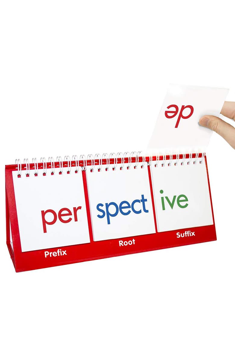 Syllables Educational Flip Flash Cards, Alternate, color, Multicolored