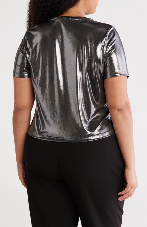 Renee C Metallic Crewneck T-shirt