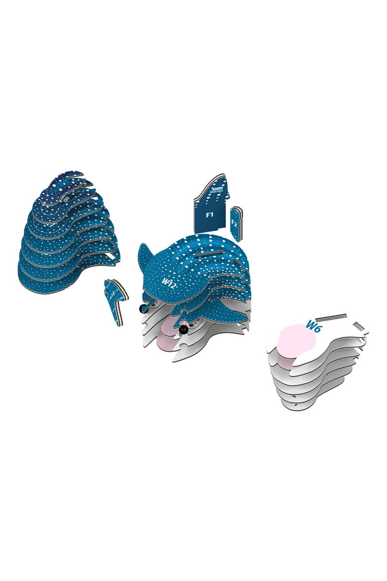 Whale Shark 3D Puzzle, Alternate, color, No Color