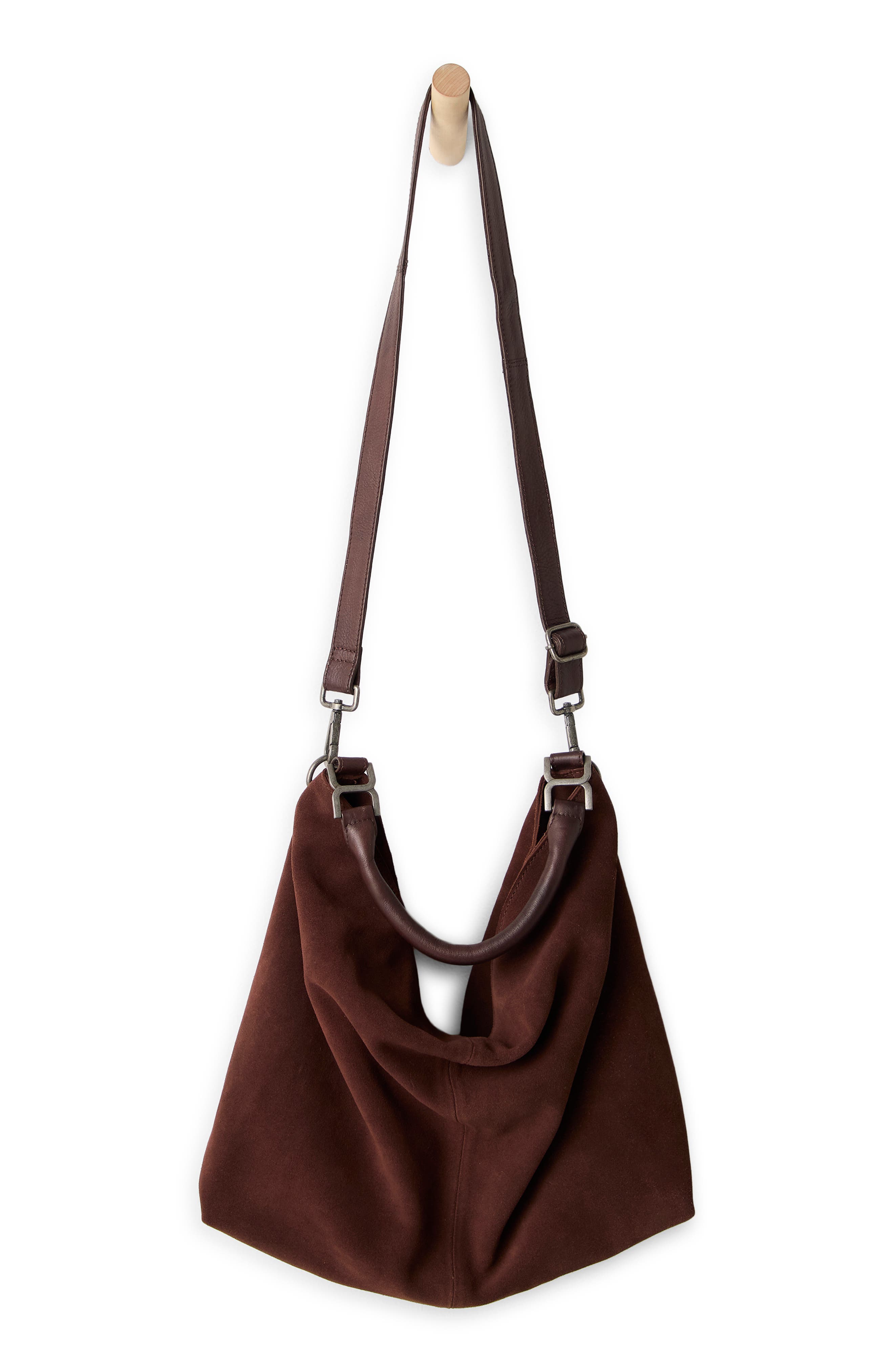 Suzie Suede Slouch Tote, Alternate, color, ESPRESSO