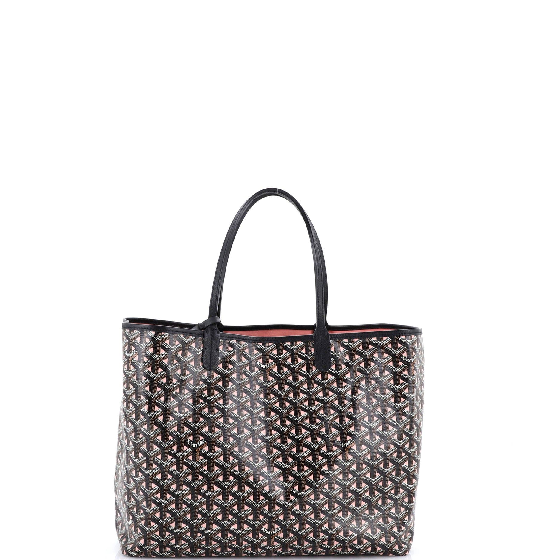 Pre-Owned Goyard Saint Louis Tote Claire Voie Coated Canvas PM, Main, color, Pink