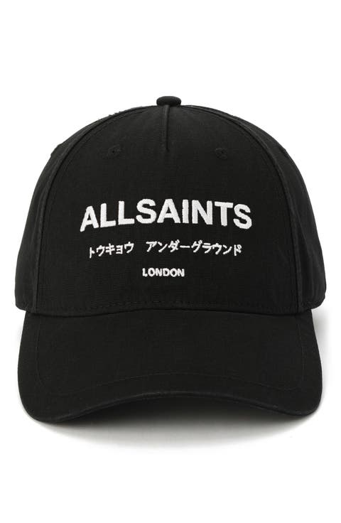Underground Logo Adjustable Cotton Canvas Baseball Cap