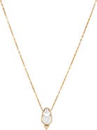 LITO Chiara Mother-of-Pearl Scarab Pendant Necklace