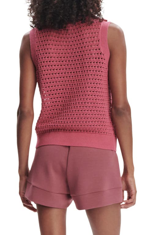 Varley Bains Half Zip Sweater Tank In Rose Wine
