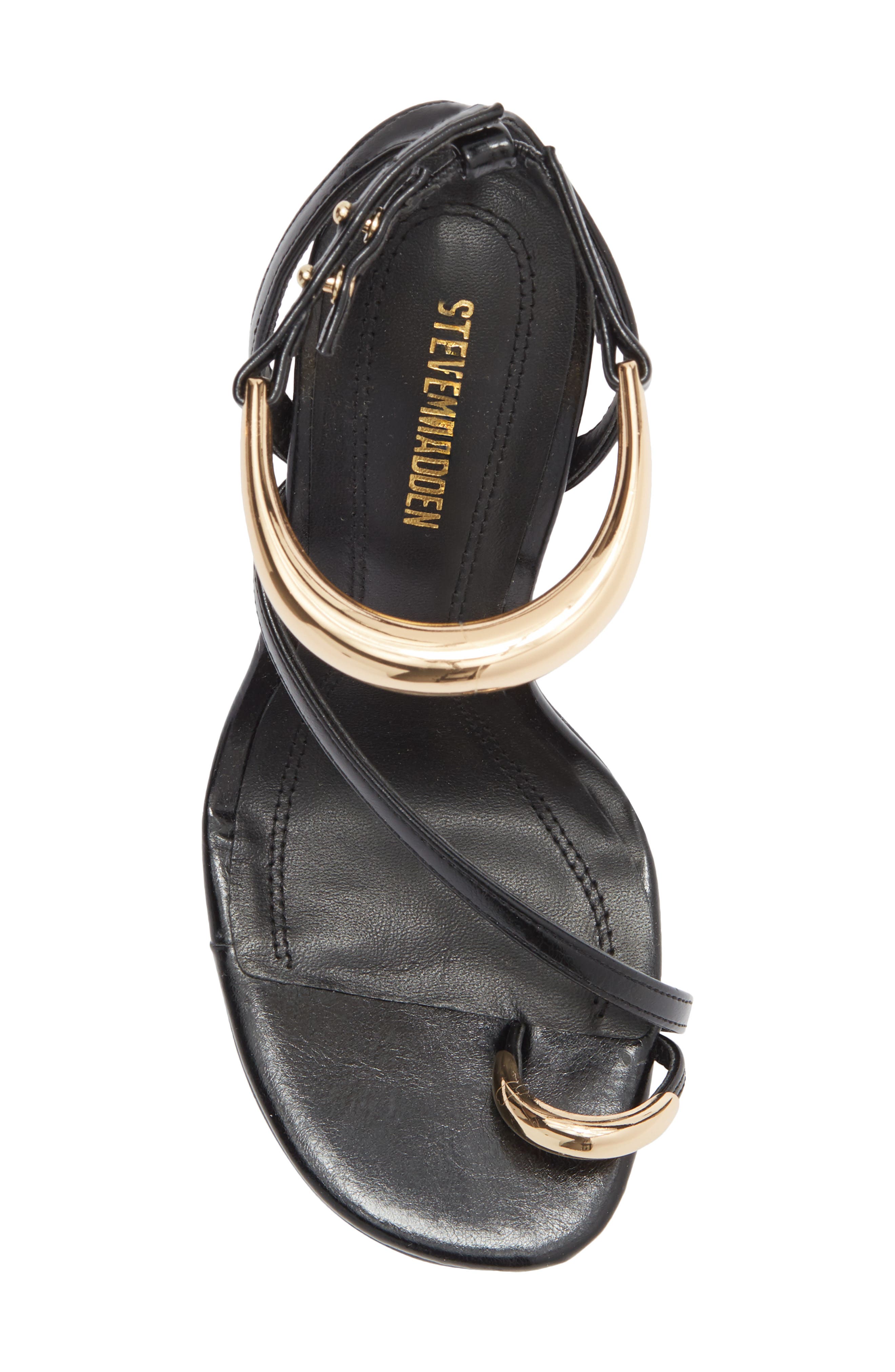 Steve Madden Tia Ankle Strap Sandal, Alternate, color, Black