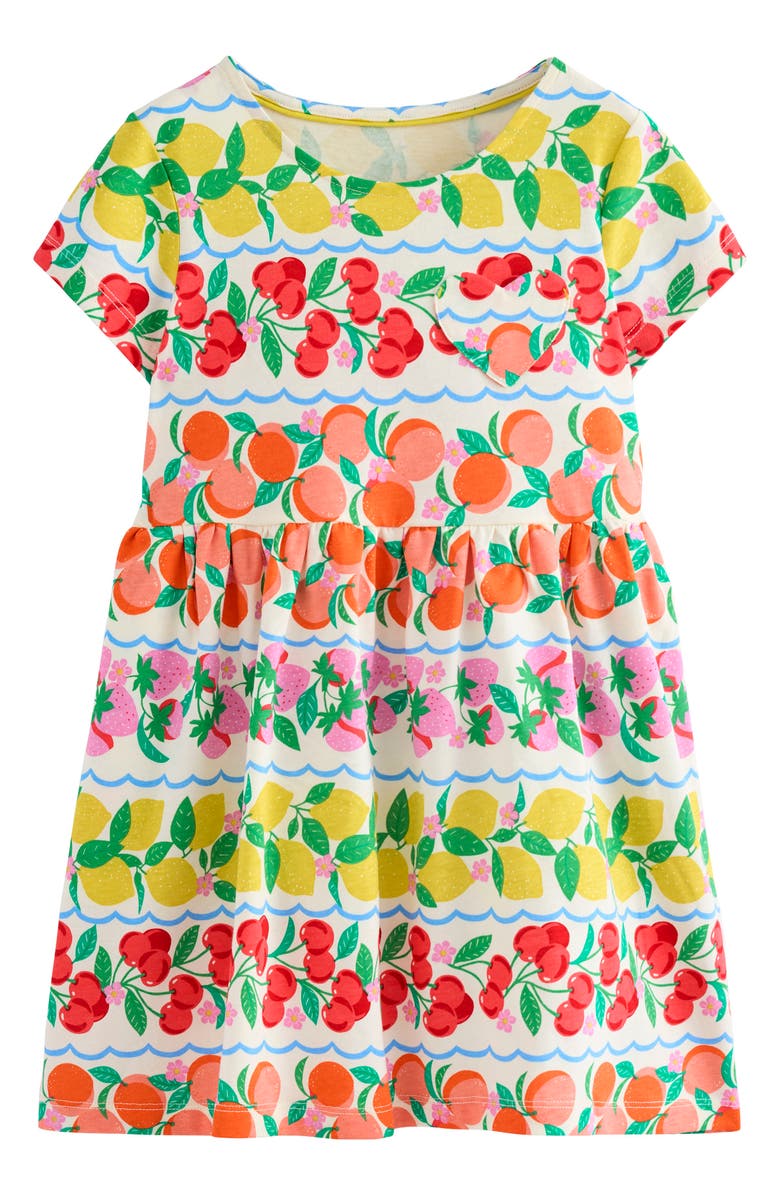 Mini Boden Kids' Fun Heart Pocket Jersey Dress, Main, color,