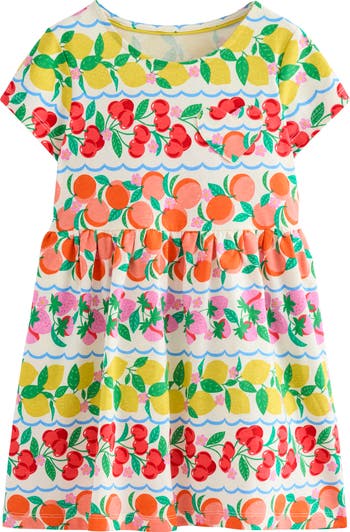 Mini Boden Kids' Fun Heart Pocket Jersey Dress | Nordstrom