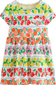 Mini Boden Kids' Fun Heart Pocket Jersey Dress