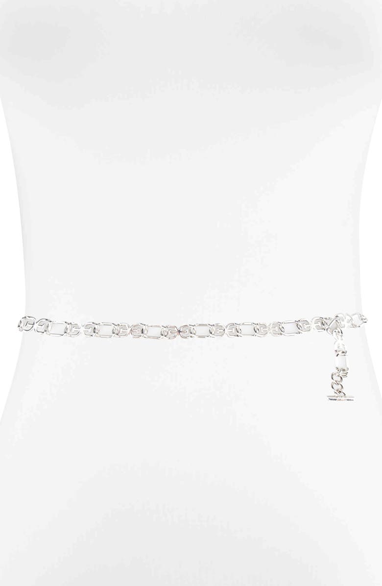 Sam Edelman Logo Chain Link Belt, Main, color, 