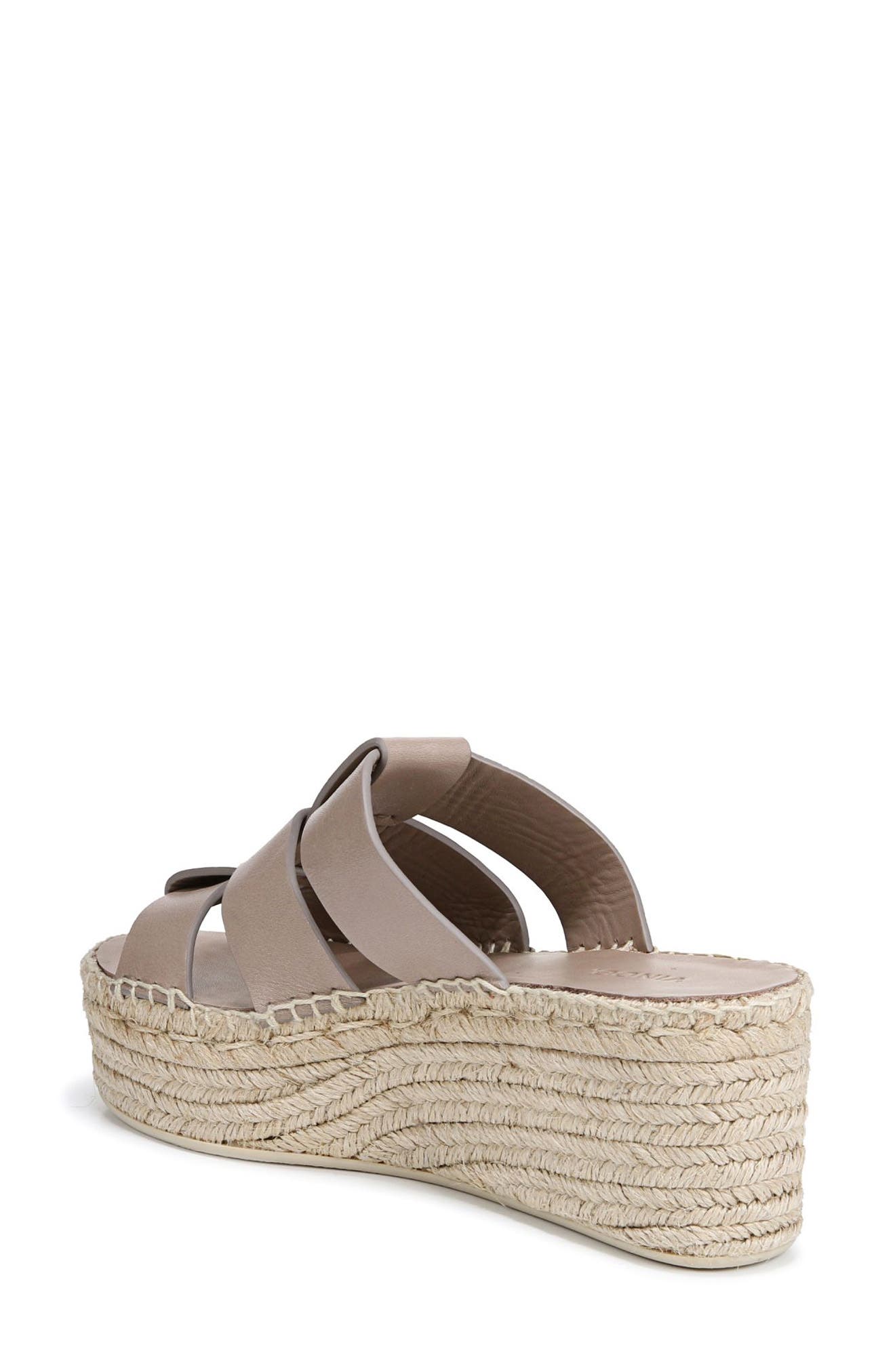Sabella Espadrille Platform Wedge Sandal, Alternate, color, DARK BRAN
