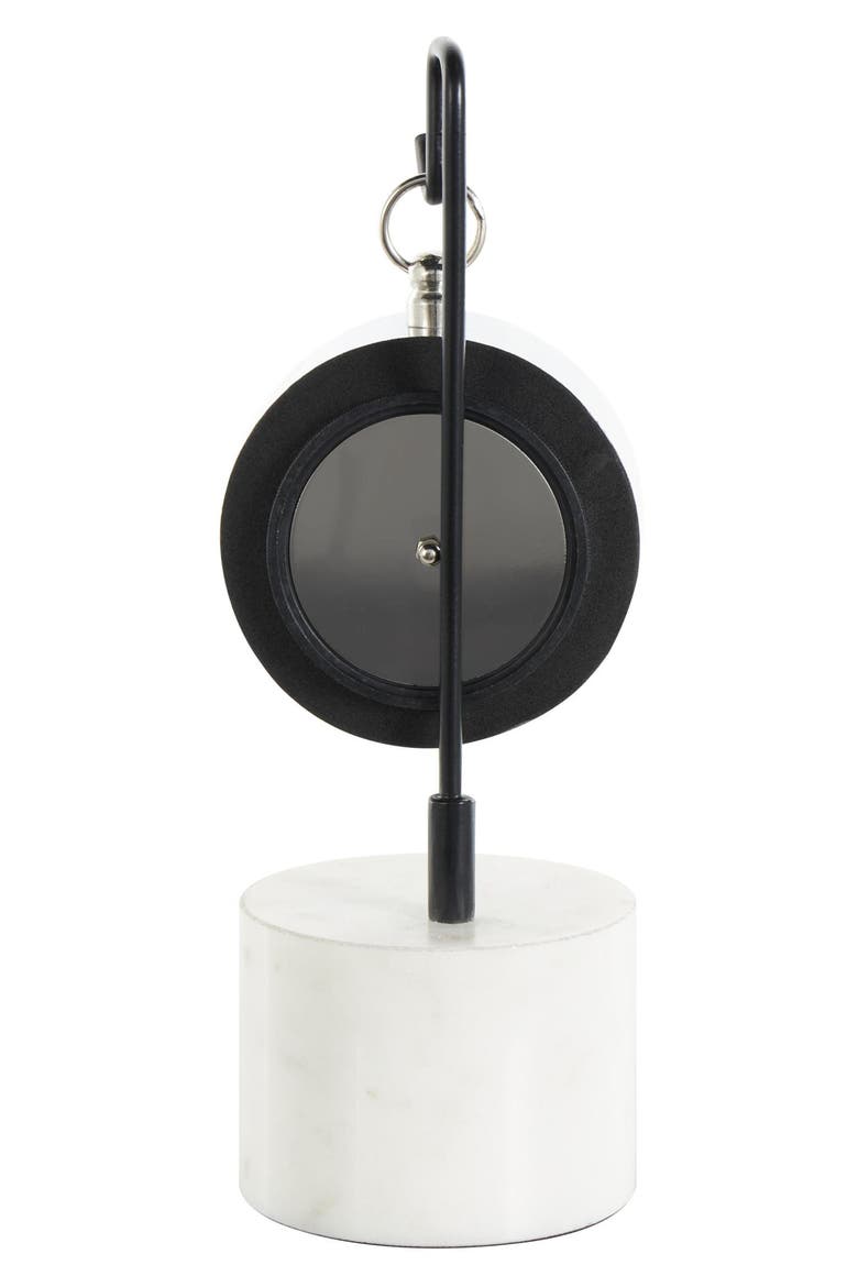 Modern Stainless Steel Clock, Alternate, color, SILVER