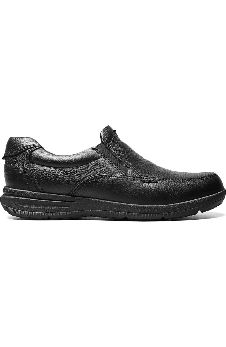 NUNN BUSH Cam Moc Toe Slip-On, Alternate, color, Black Tumble