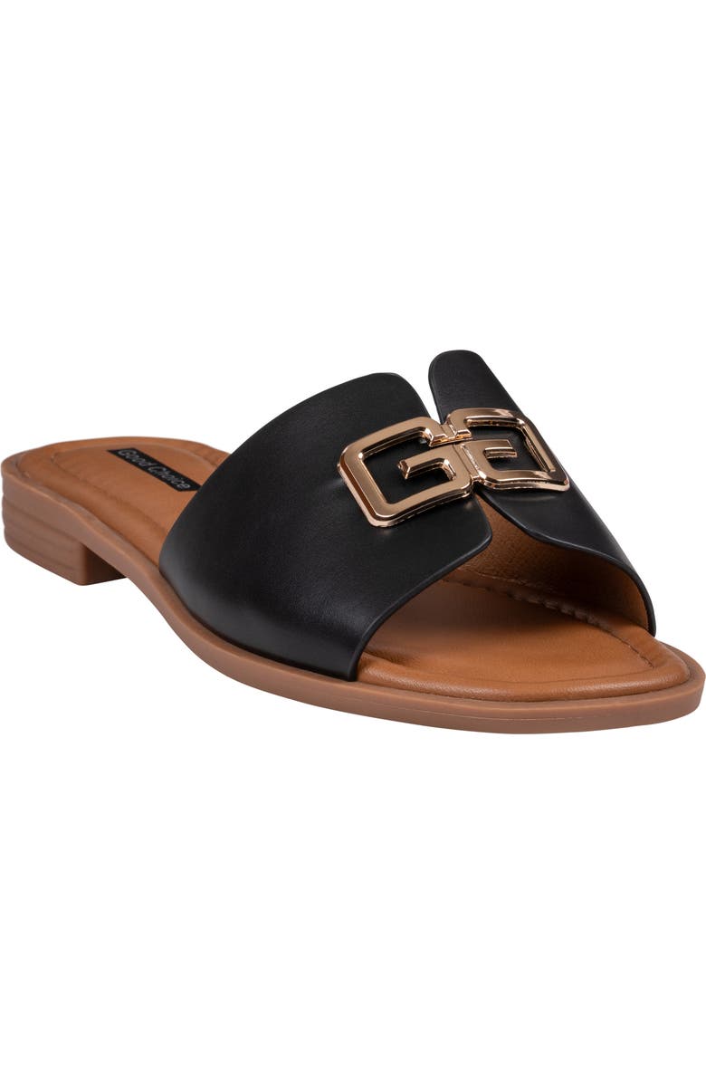 GOOD CHOICE NEW YORK Bergen Hardware Slide Sandal, Main, color, Black