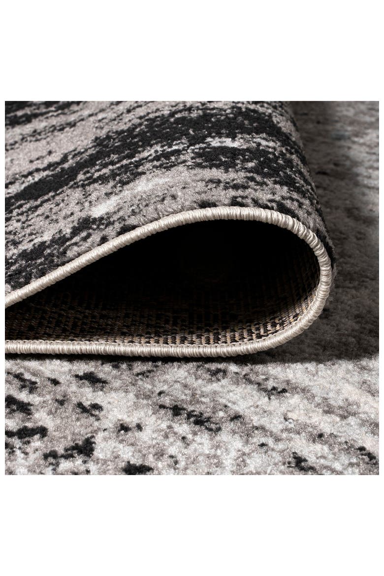 Storm Modern Abstract Area Rug, Alternate, color, Gray/Cream