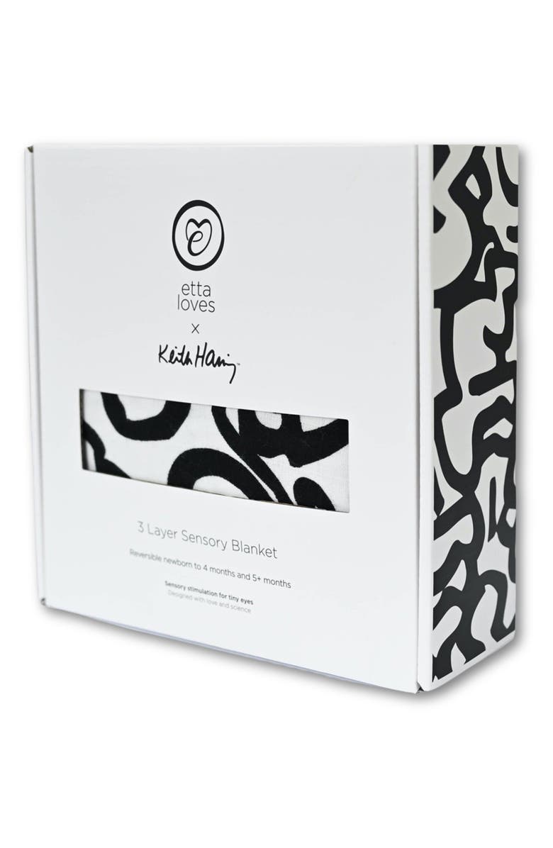 ETTA LOVES Keith Haring Sensory Blanket, Alternate, color, Kh Print Mixed